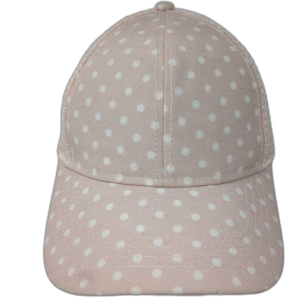 C.C Exclusives Strapback Mesh Back Trucker Hat Pink One Size Polka Dot